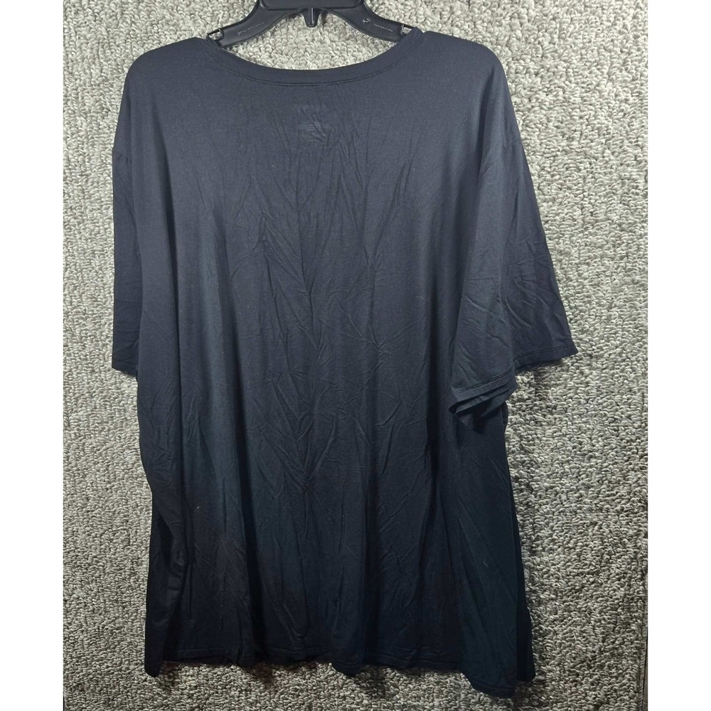 SKIMS Soft Lounge Boyfriend T-Shirt Onyx Black Modal Stretch Womens 3X - Picture 3 of 7